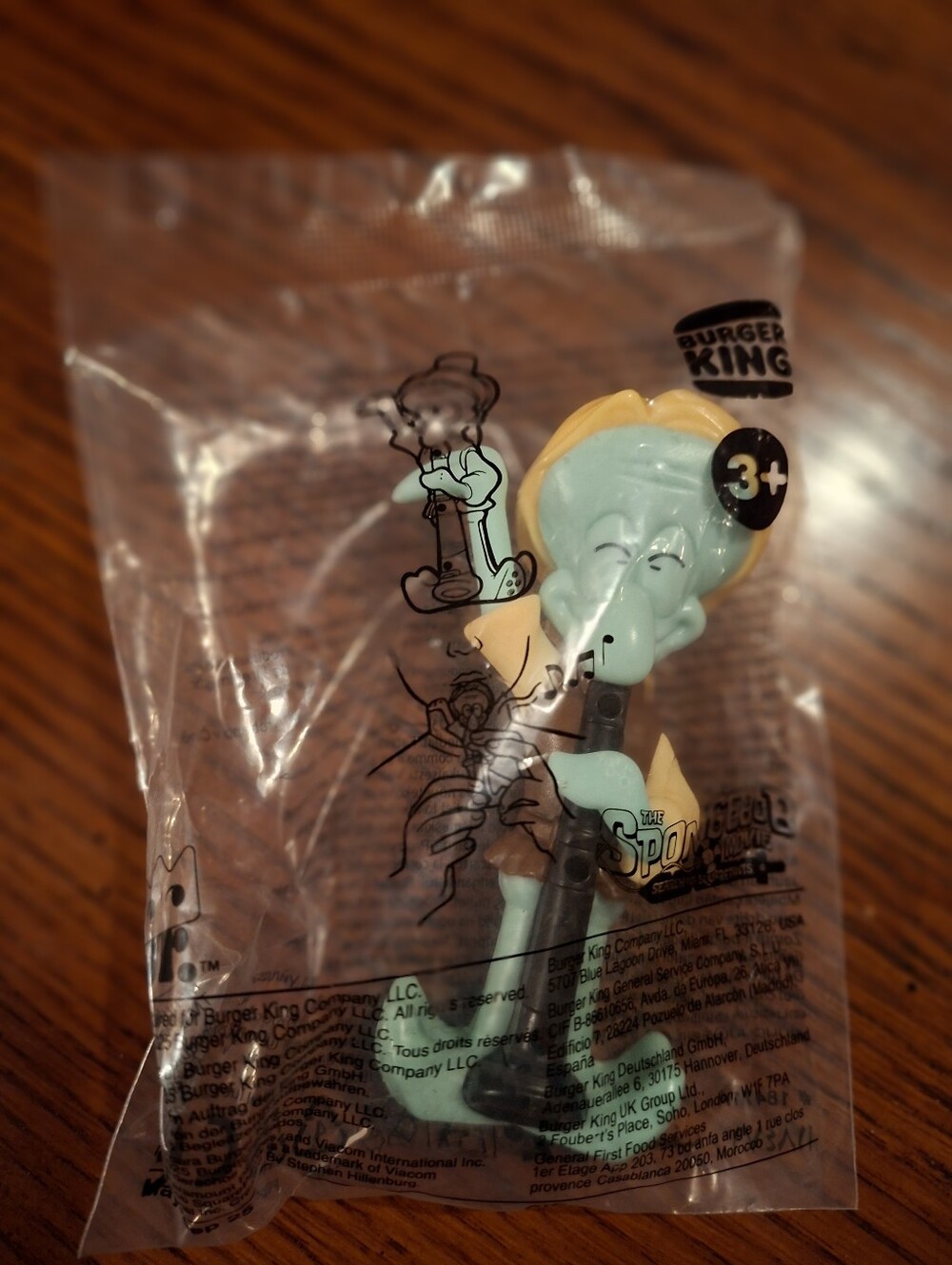 Burger King 2025 Spongebob Squarepants Squidward Toy Sealed In Bag